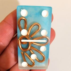 Handmade Domino Set - Sky Copper